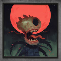 Bloody moon alien