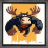 Flying moose