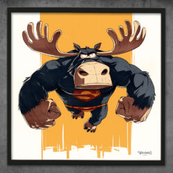 Flying moose