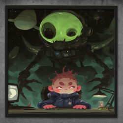 Alien and the kid