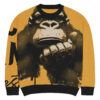 Gorilla Strickpullover mit Rundhalsausschnitt