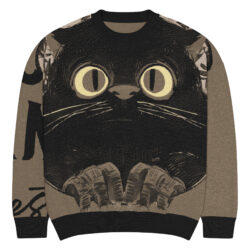 Perser Cat Strickpullover mit Rundhalsausschnitt