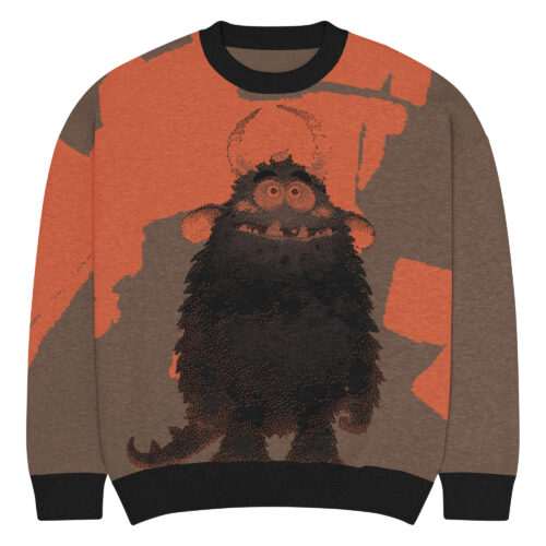 Monster Strickpullover mit Rundhalsausschnitt – Bild 3