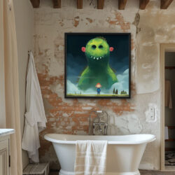 Monster and the little boy loch ness