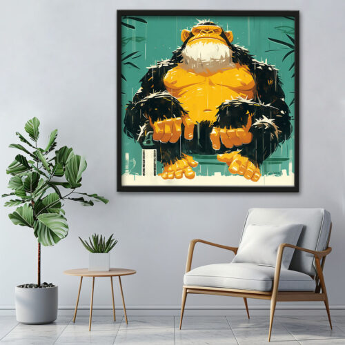 Gorilla old king sleeps – Bild 3