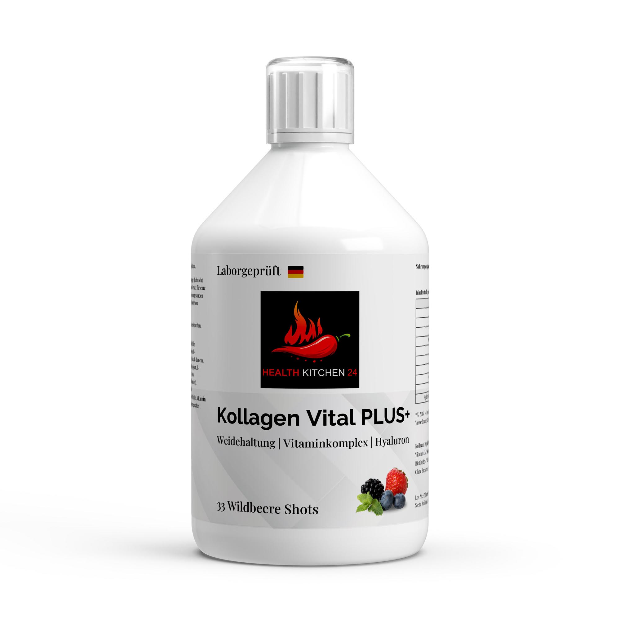 Kollagen Vital PLUS Shots - Wild Berry - 500ml