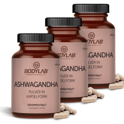 3 x Ashwagandha Pulver in Kapselform (3 x 150 Kapseln)