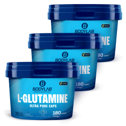 3 x Bodylab L-Glutamin (je 180 Kapseln)