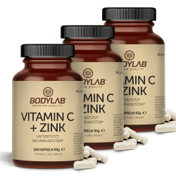 3 x Vitamin C + Zink (3 x 120 Kapseln)