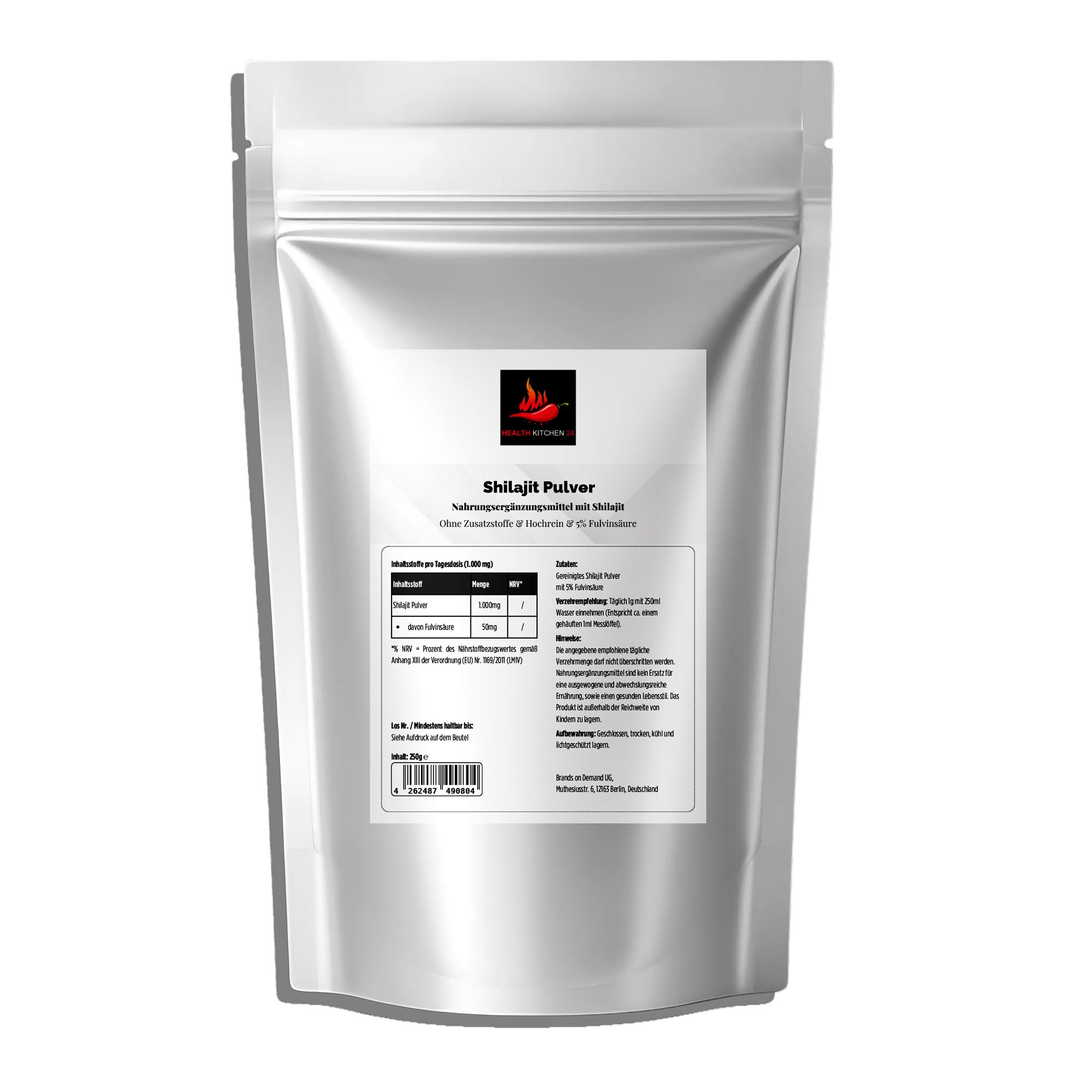 Shilajit Pulver - 5% Fulvinsäure - 250g