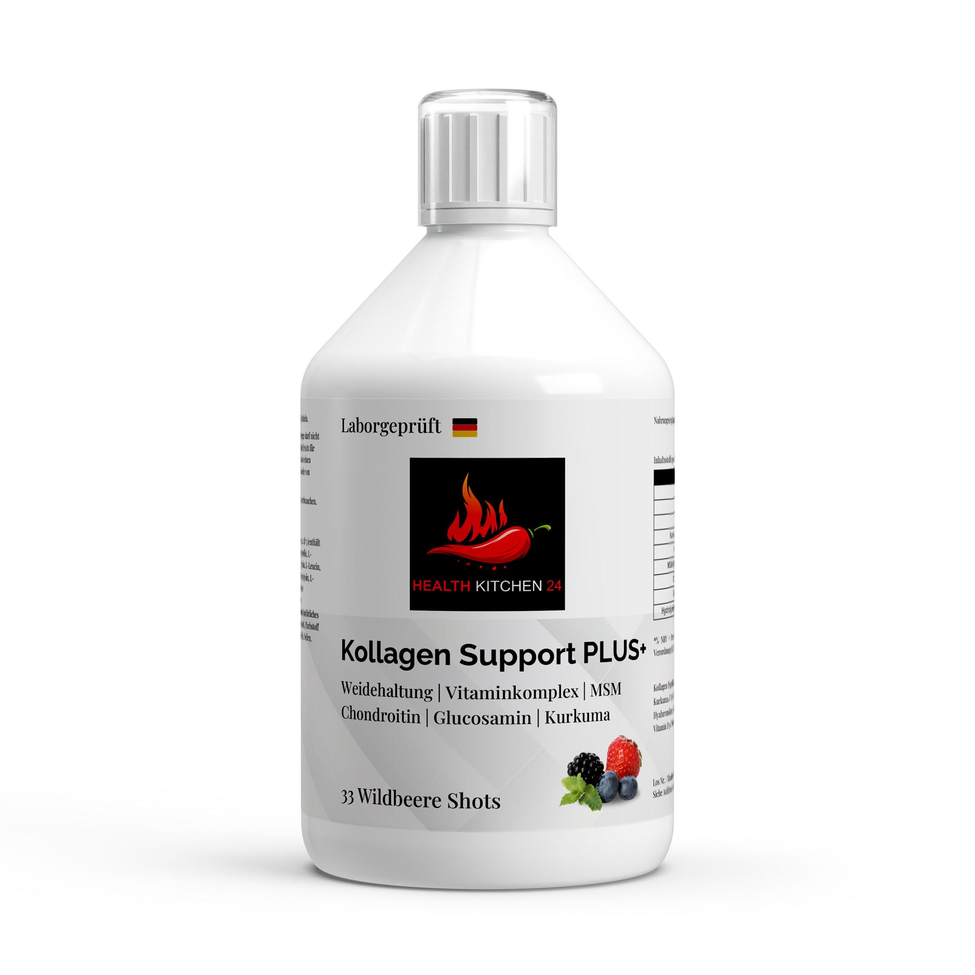 Kollagen Support PLUS Shots - Wild Berry - 500ml