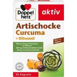 Artischocke + Curcuma + Olivenöl (30 Kapseln)