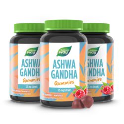 Ashwagandha Gummies I 125 mg hochwertiger Ashwagandha-Extrakt I Himbeer-Geschmack I vegetarisch I 90 Stk