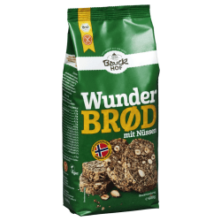 Bio Backmischung Wunderbrød mit Nüssen (600g)