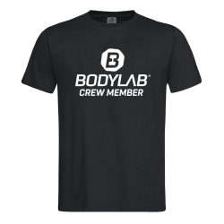 Bodylab24 T-Shirt schwarz - CREW MEMBER - S