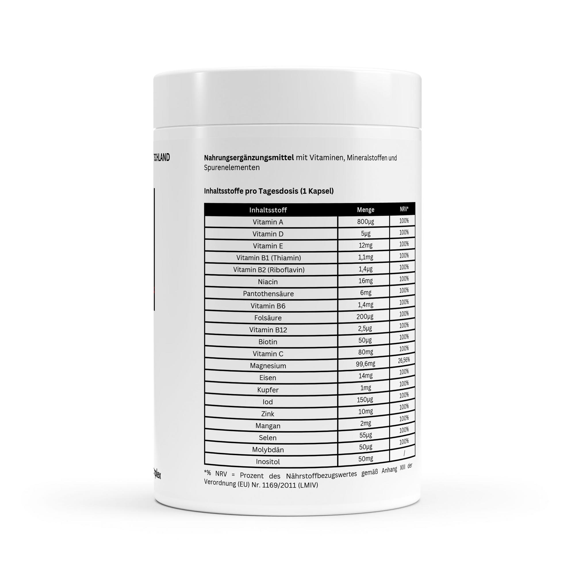 Multi Vitamin und Mineral Komplex - 120 Softgels – Bild 3