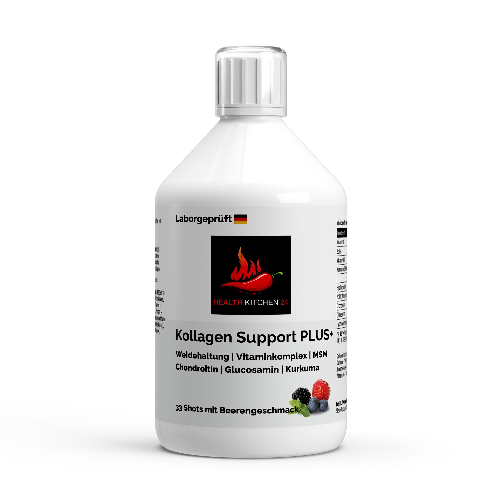 Kollagen Support PLUS Shots - Wild Berry - 500ml