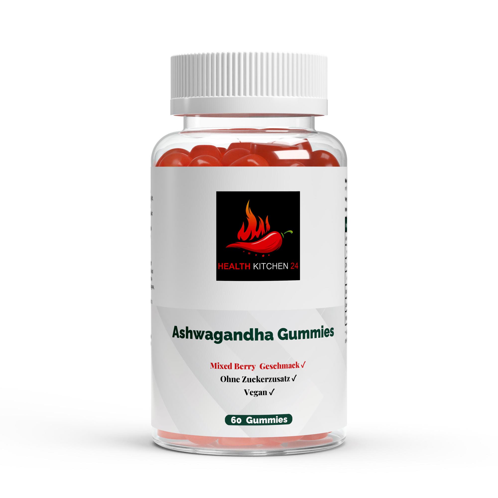 Premium Ashwagandha Gummies 300 + Vitamin B6 - 60 Stk