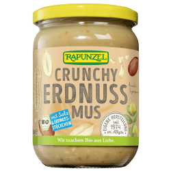 Erdnussmus Crunchy mit Salz bio (500g)