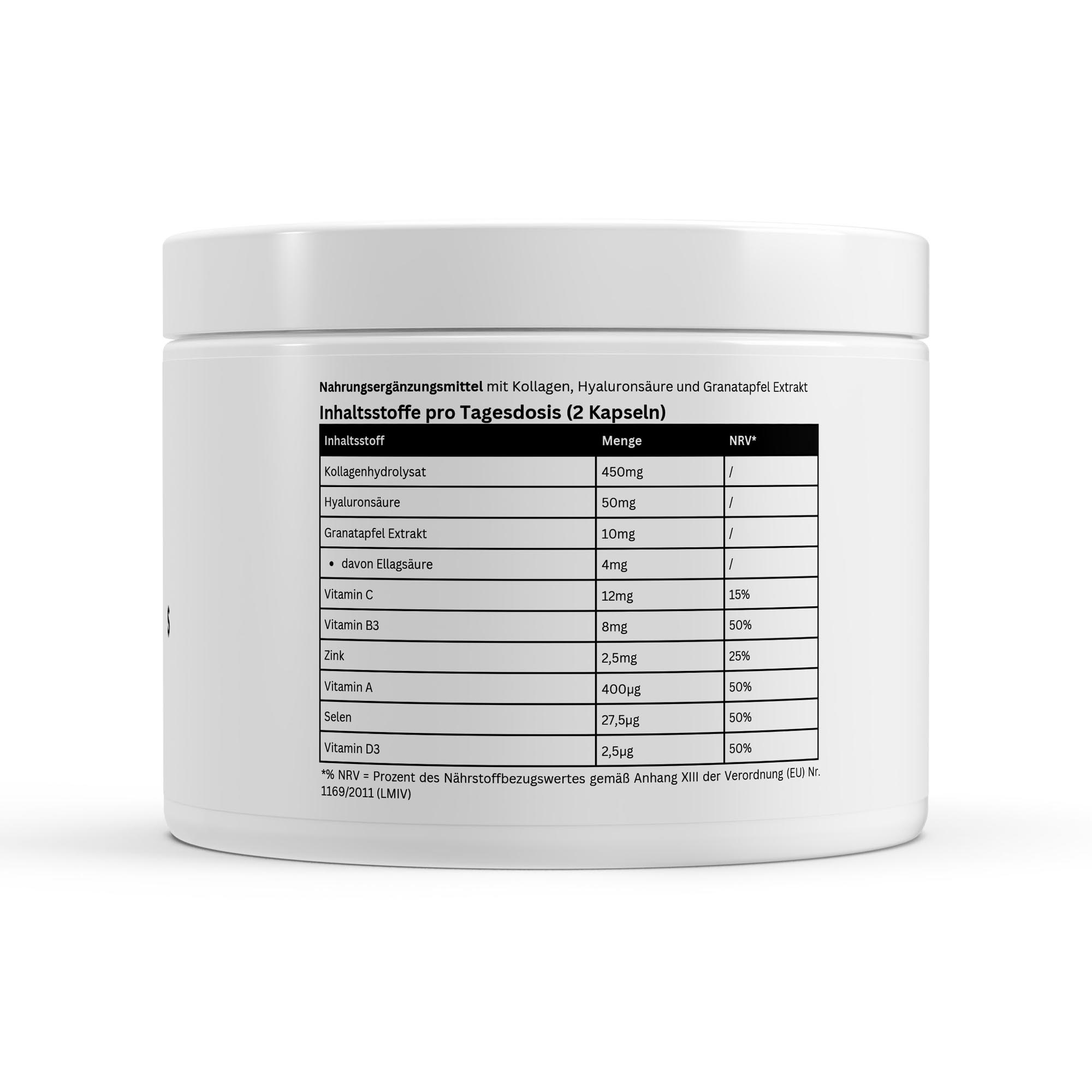 Kollagenhydrolysat PLUS Haut Haare Nägel - 180 Kapseln – Bild 2