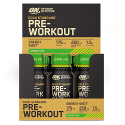Gold Standard Pre Workout SHOT - 12x60ml - Lemon Lime