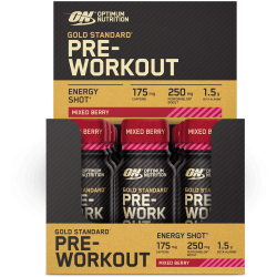 Gold Standard Pre Workout SHOT - 12x60ml - Mixed Berry