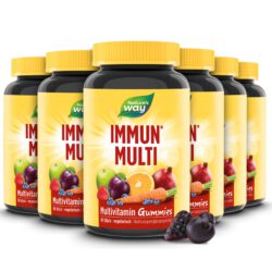 Immun Multivitamin Gummibärchen I Vitamin A, C, D3, Zink & Holunderbeer-Extrakt I Kirsch- und Trauben-Geschmack I 90 Stk
