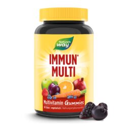 Immun Multivitamin Gummibärchen I Vitamin A, C, D3, Zink & Holunderbeer-Extrakt I Kirsch- und Trauben-Geschmack I 90 Stk