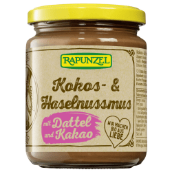Kokos- & Haselnussmus mit Dattel bio (250g)