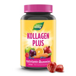 Kollagen Gummibärchen I 2500 µg Biotin und 255 mg Kollagen-Peptide I Erdbeer-Geschmack I ohne Gelatine I 60 Stk