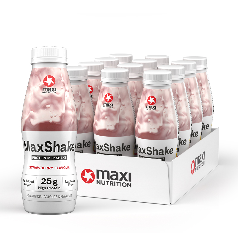 MaxShake Protein Milkshake Strawberry 330 ml laktosefrei
