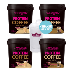Protein Coffee 4er Pack Shaker gratis