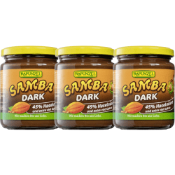 Samba Dark zartbitter Nuss-Nougat-Creme bio (3x250g)