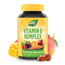 Vitamin B Komplex Multivitamin Gummies I alle B-Vitamine mit 12 µg Vitamin B12 I Mango-Geschmack I vegetarisch I 60 Stk