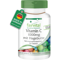 Vitamin C 1000mg mit Hagebutten (120 Tabletten)