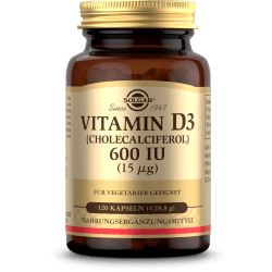 Vitamin D3 600 IU (120 Kapseln)