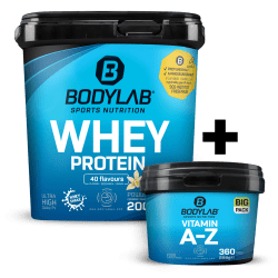 Whey + BIG PACK Vitamin A-Z (360 Tabletten)