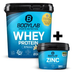 Whey + BIG PACK Zinc Bisglycinat (360 Kapseln)