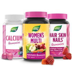 Women's Power Set I Vitamine für Frauen I A-Z Multivitamin I Hair Gummies mit 2500 µg Biotin I 500 mg Calcium I 180 Stk