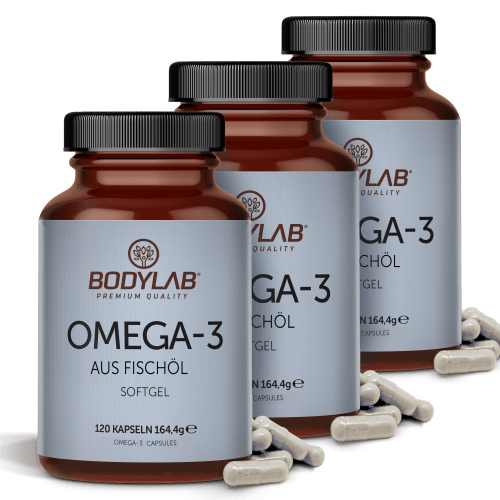 3 x Omega-3 aus Fischöl Softgel (3 x 120 Kapseln)