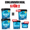 EXKLUSIVER DEAL: 5Für2 Protein-Powerpack mit Gratis Whey + Creatine + Vitamin D3 & K2 Kapseln