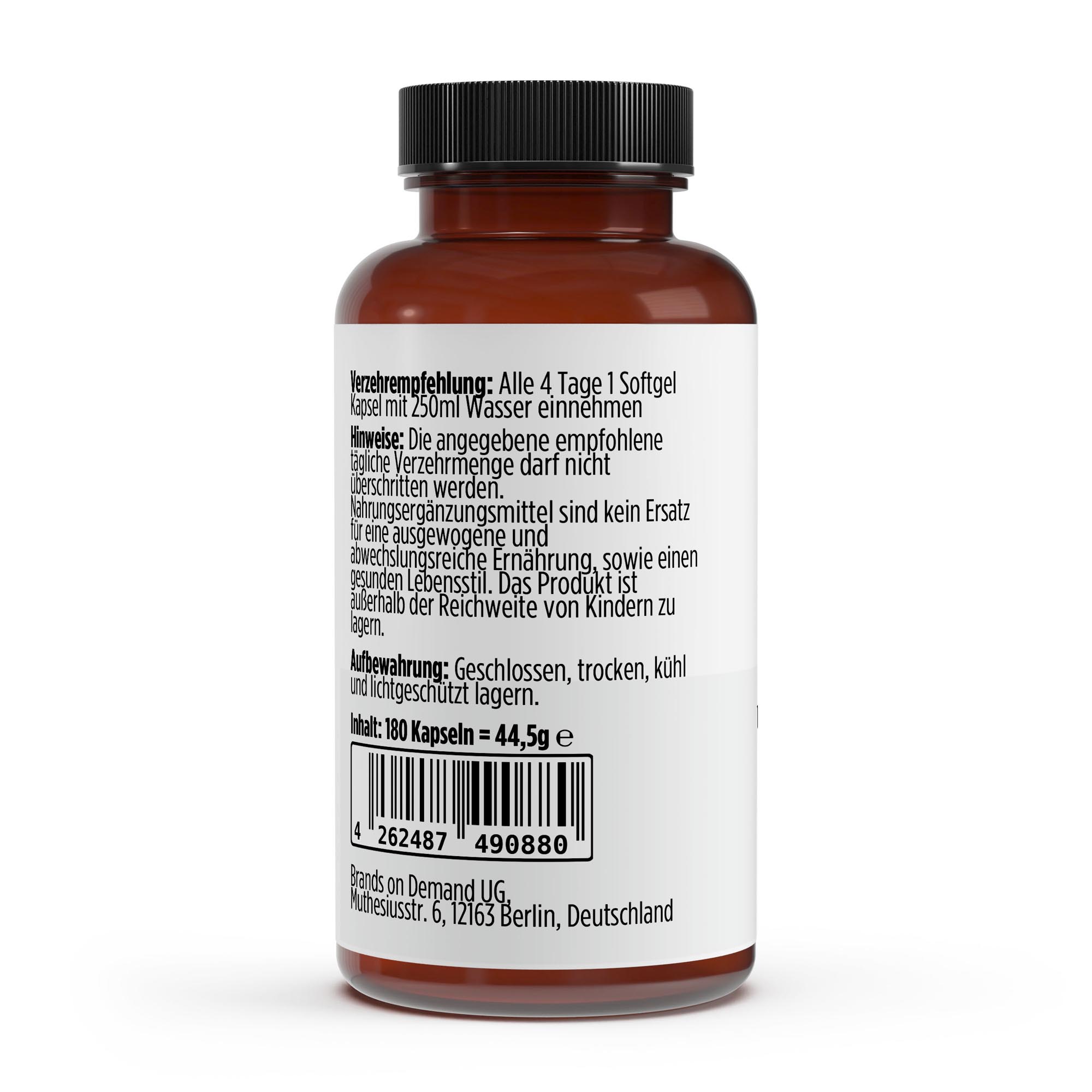 Vitamin D3 4.000 IE - 180 Softgels – Bild 3