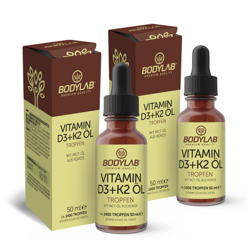 2 x Vitamin D3 + K2 Öl Tropfen (2 x 50ml)