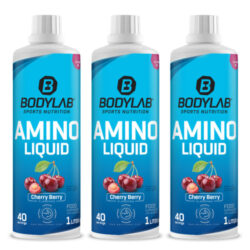 3 x Amino Liquid Cherry Berry (1000ml)
