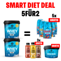 5Für2 Smart Diet-Powerpack mit Gratis Zero Saucen + Zero Sirup Bomb Mix + Mega Burn