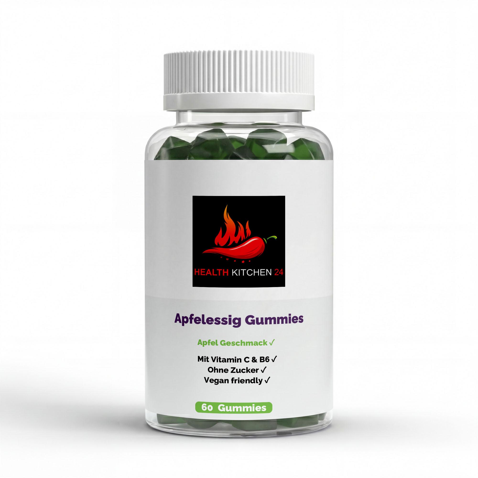 Apfelessig+Vitamin C+Vitamin B6+Chrom Gummies - 60 Stk