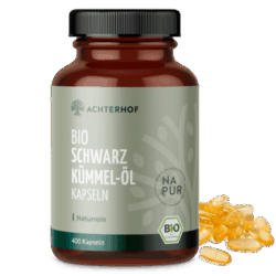 Bio Schwarzkümmel-Öl Kapseln (400 Kapseln)