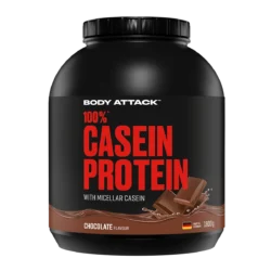 Body Attack - 100 % Casein Protein - Chocolate - 1800 g