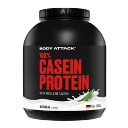 Body Attack - 100 % Casein Protein - Natural - 1800 g