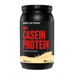 Body Attack - 100 % Casein Protein - Vanilla - 900 g
